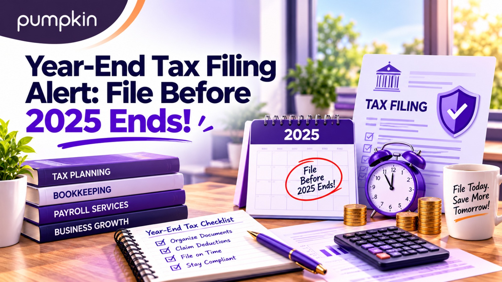 Year-End Alert: Simplify Your Tax Season with Pumpkin’s Expert Tax Filing Services Before 2025 Ends!