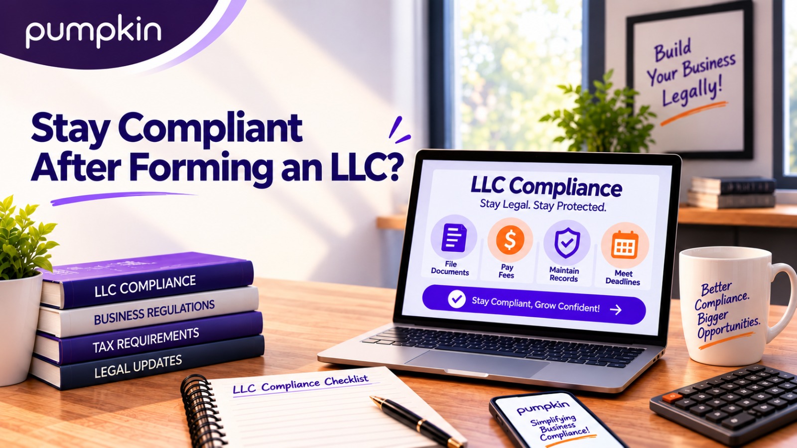 How to Stay Compliant After Forming an LLC in the USA? | A Complete Guide by Pumpkin