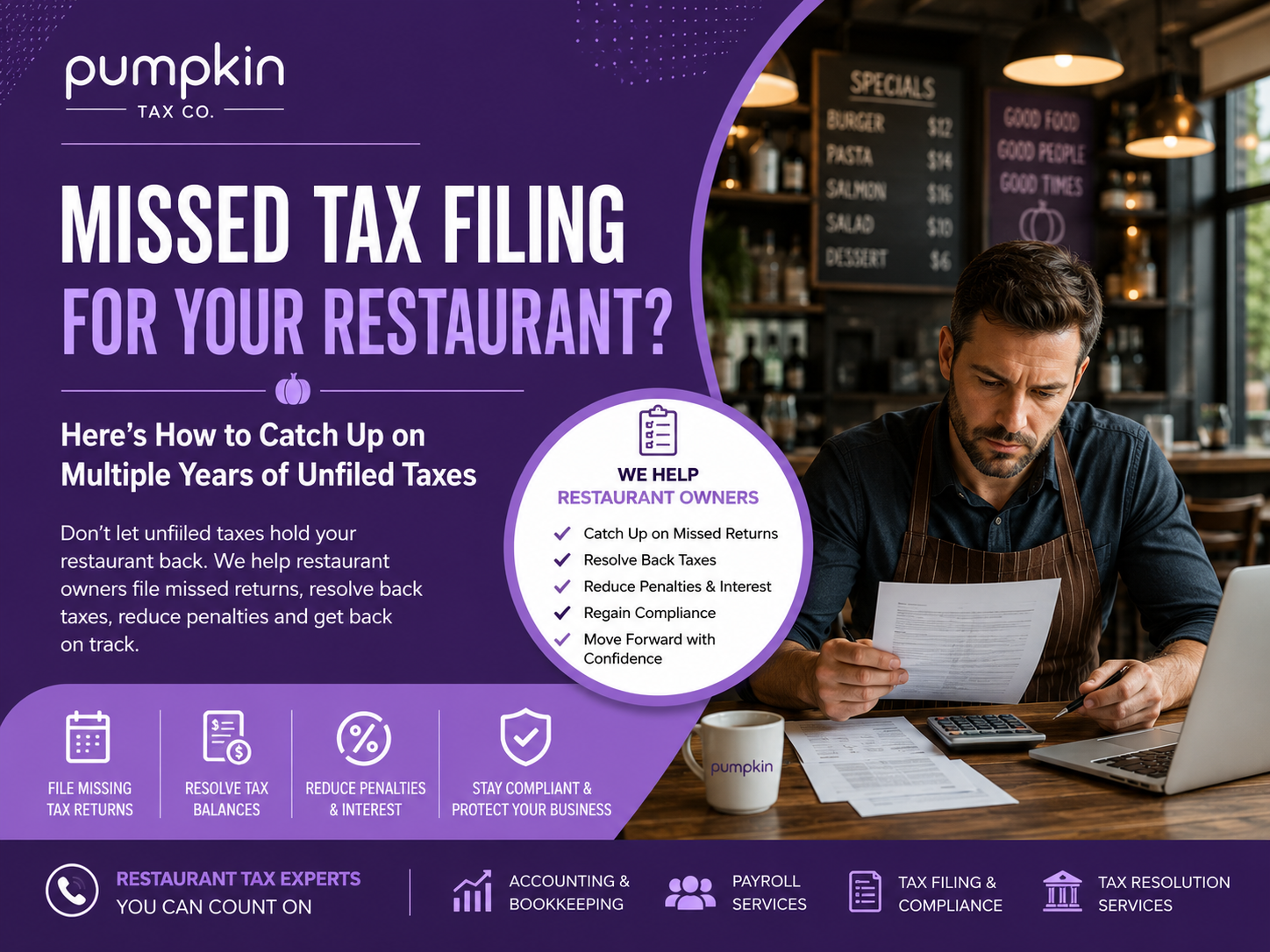 Don't Let Unfiled Restaurant Taxes Put Your Business at Risk